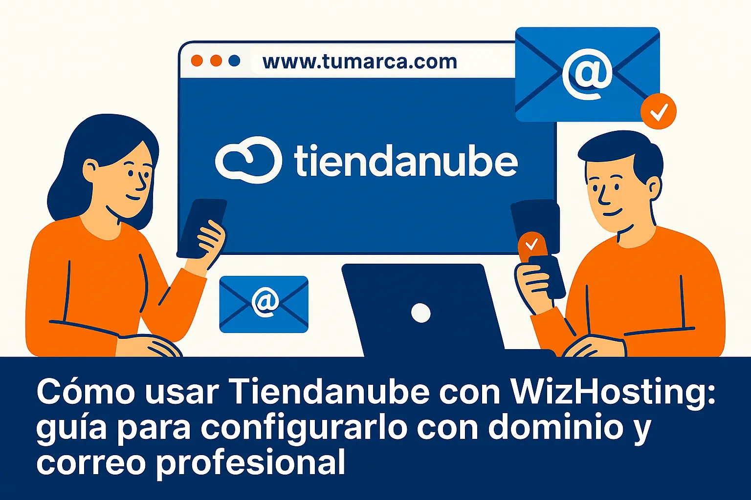Cómo usar Tiendanube con WizHosting: guía para configurarlo con dominio y correo profesional